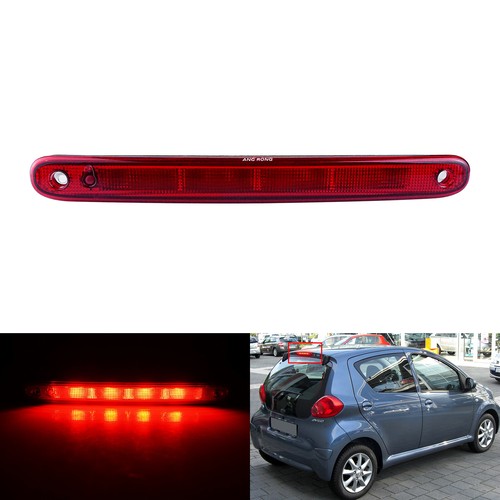 ROT LED LINSE BREMSLEUCHTE 3TE BREMSLICHT FÜR CITROEN C1 PEUGEOT 107 ...