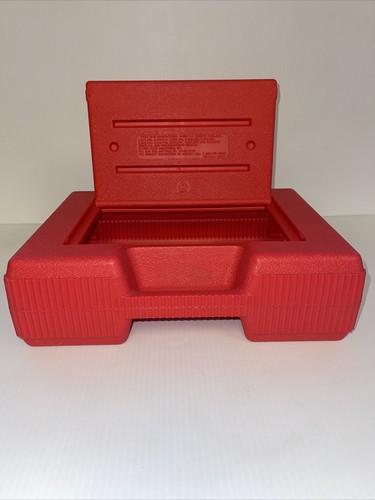 Vintage K'NEX RED Box Hard Carrying Carry Case Organizer 1997 K'NEX CASE ONLY - Picture 10 of 12
