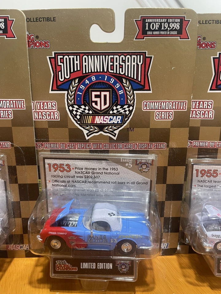 1:64th Racing Champions 55 Chevy 1952, 53, 55 Nascar Legends 50th David Pearson - Image 4 of 4