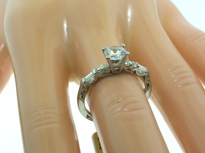 TACORI PLATINUM 2585RD MOUNTING 0.29 CTW DIAMONDS + BOX-SIZE 6.5 US-RETAIL $3350