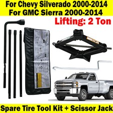 For Chevrolet Silverado 1500 2500 3500 Hd Spare Tire Tool And Scissor Jack 2 Ton