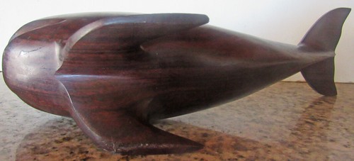 Ironwood Whale 8.5 Inches Long Hand Carved Wooden Figure - Picture 6 of 6