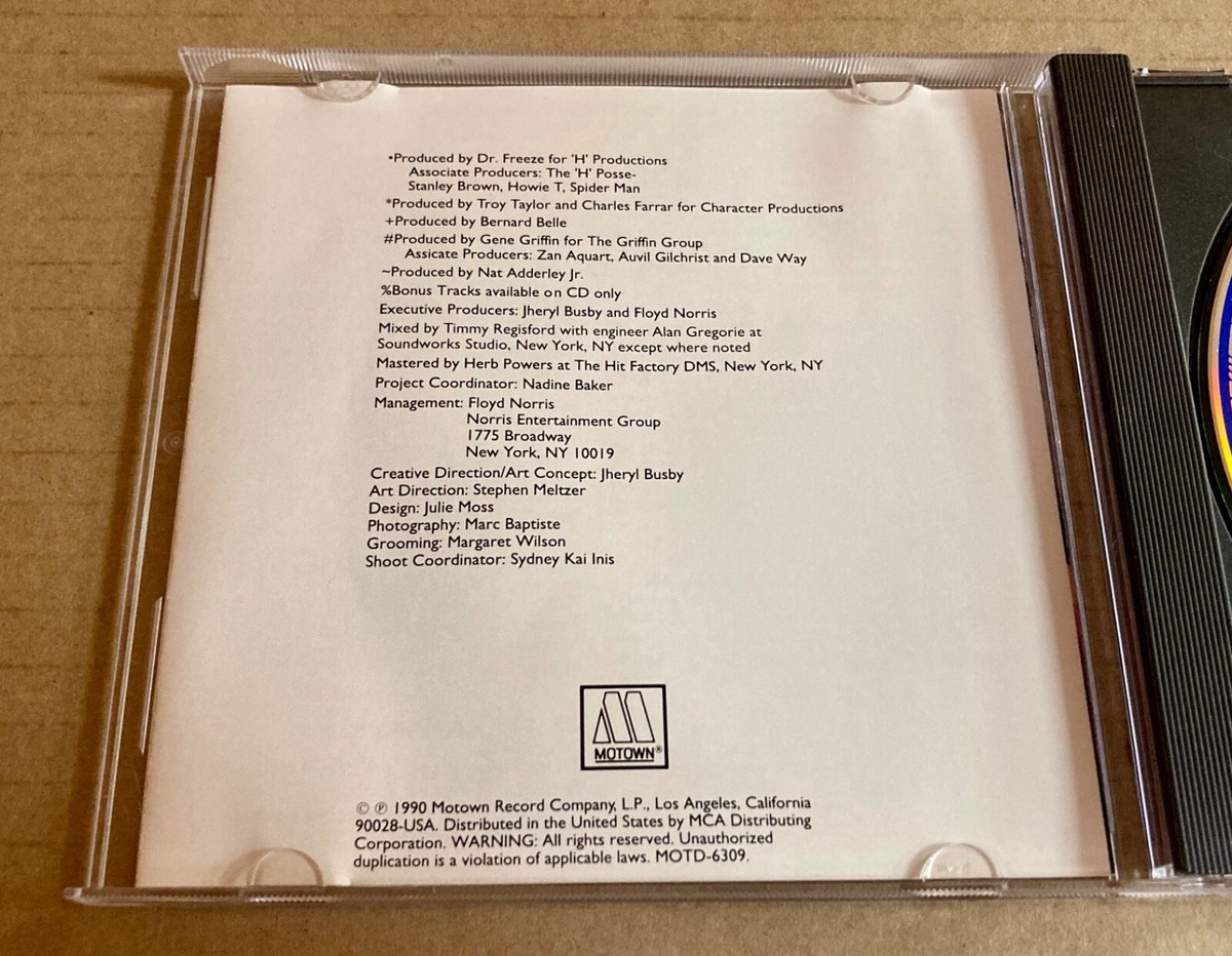 Rare CD - The New Formula by Today - Motown 1990 - 12 Songs