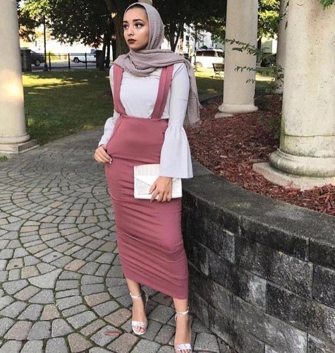Maxi Skirt Islamic Women Pencil Dress 