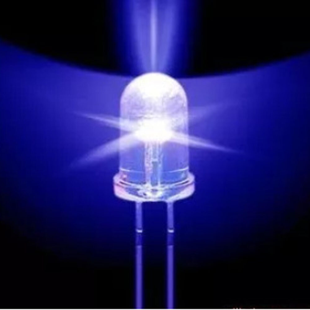 1000pcs F3 3mm Round Ultra Violet LED UV Light 395-400nm Purple Lamp