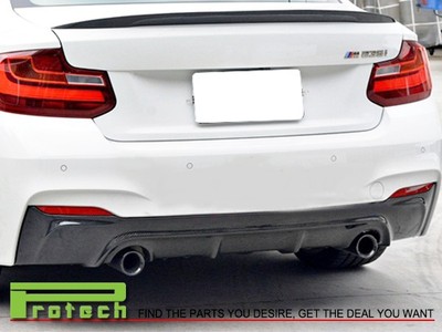 3D Type Carbon Fiber Rear Bumper Diffuser Fits 2014+ F22 228i M235i M Sports
