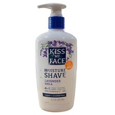 Kiss My Face 4 in 1 Moisture Shave 11 oz Lavender Shea Vegan New - Shelf Wear