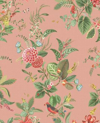 Eijffinger Tapete 300111 Pip Studio 5 grün rosa Blüten Blumen Vlies Vliestapete