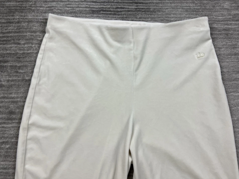 Pantalones Cortos Juicy Couture Mujer XXL Crema Terciopelo Sensación Tirar de Cintura Elástica Foto 2 de 4