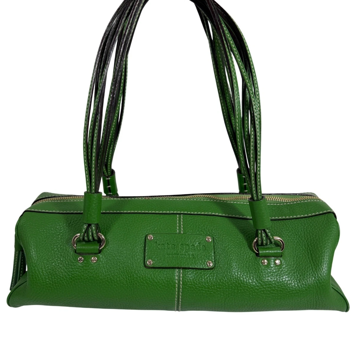 Kate Spade Y2K vintage rectangular/rounded green & tortoise color The Kate Spade Paia/F in tortoise is a stylish frame with a  main image 4