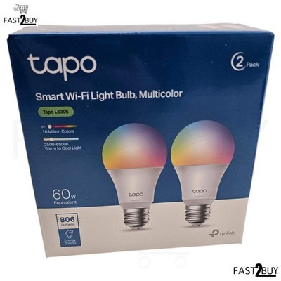 Tapo L530E Smart Wi-Fi LED Glühbirne 2er Set, Multicolor, 806 Lumen