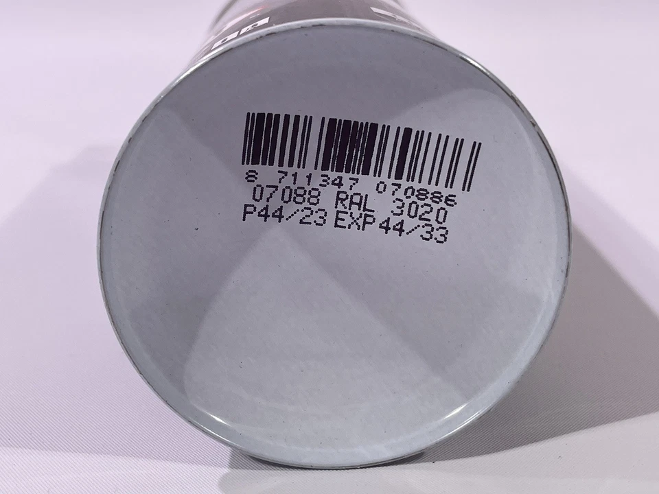 3x MOTIP RAL 3020 Verkehrsrot Glänzend Industrielack Spray Acryl 400ml 07088 - Bild 4 von 4