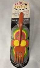 Vintage Buffet Fork By Imperial Stainless Steel Retro Orange NEW USA Made