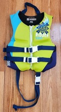 Kidder Child Life Vest 30-50 lbs. Blue Green Kids Water Ski Swimming Safety Vest