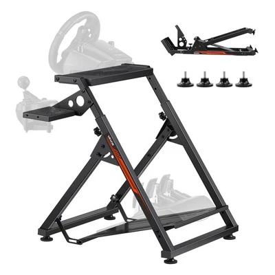VEVOR Racing Steering Wheel Stand Foldable X-Frame Fit Logitech G920 G923 G29