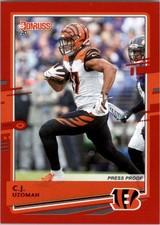 2020 Donruss Press Proof Red #64 C.J. Uzomah - FB
