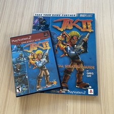 Jak II PS2 CIB Greatest Hits with Official Bradygames Strategy Guide TESTED