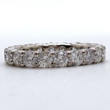 NO TARIFF Jewelry Ring Natural Diamond 2.17ct White Gold 4498828