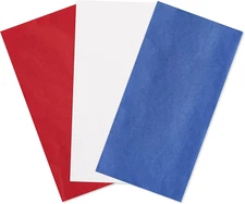 125 Sheets 20 In. X 20 In. Bulk Red, White, and Blue Tissue Paper for All Occasi
