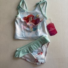 NWT The Little Mermaid Ariel Swimsuit Girls 2 Piece Set Disney Princess 2T 2 T