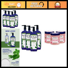 Eucalyptus  Spearmint Body Wash 4 Pack  Shea Sugar Scrub 3 Pack - Spa Set