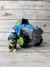 Paw Patrol Dino Rescue Rex Deluxe Transforming Rev Up Vehicle  Figure Set