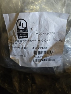 Enphase Q-CONN-10F (Pack of 10) Female Field-Wireable Connector