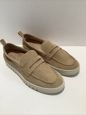 Vionic Women's Journey Uptown Sand Suede Leather Penny Loafer Sz. 10.5W, New