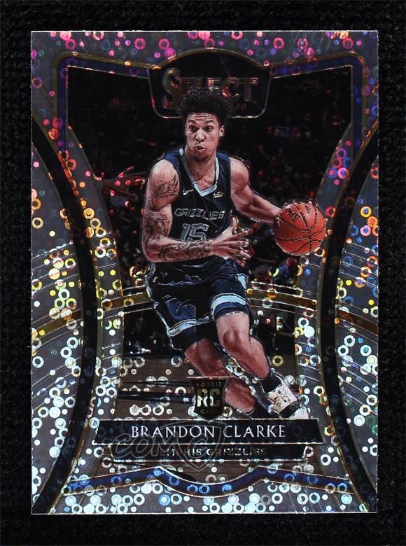 2019 Panini Select Premier Level Hybrid Disco Prizm Brandon Clarke Rookie RC 2l4