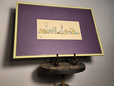 William Eagan  1972 13x6 Circus Parade Clown Illustration Art