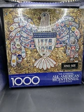 Vtg "The Authentic All-American Bicentennial Jigsaw Puzzle" Springbok 1975