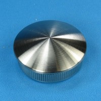 Edelstahl Stopfen Kappe Deckel GewöLbt FüR Rohr 12X1,5 Mm Mit RäNdel V2A Gedreht