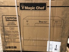 Magic Chef 21 in. White Countertop 120V Dishwasher MCSCD6W5