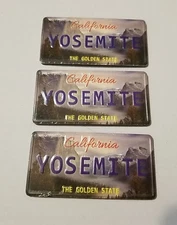 Lot of 3 - Yosemite National Park Magnets - 1.5" x 3"
