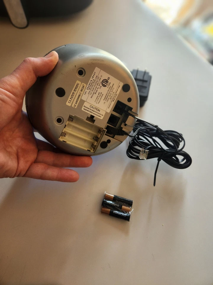 Sharper Image InfoGlobe Scrolling Caller ID BLUE WI701 Clean Woking Free ShpN - Image 4 of 4