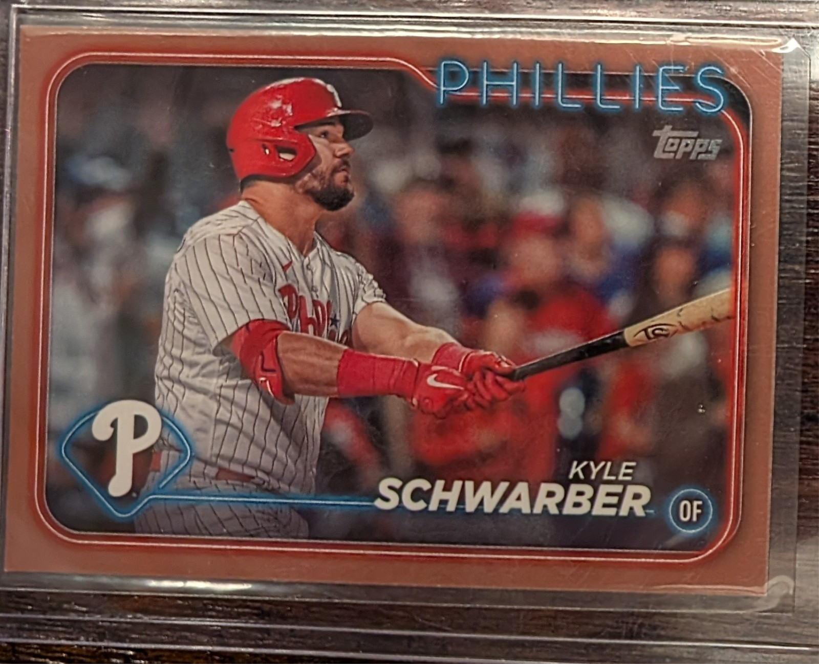 2024 Topps Kyle Schwarber #136 Gold Parallel #'d 346/2024 Philadelphia Phillies