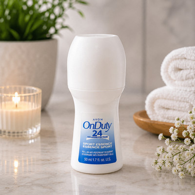 Avon On Duty 24 Roll On Antiperspirant Deodorant Sport Essence 50ml Fresh
