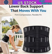 Adjustable Lower Back Brace Lumbar Support Waist Belt For Men Women Pain Relief