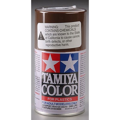Tamiya Spray Lacquer TS-1 Red Brown TAM85001 Lacquer Primers & Paints