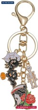 Halloween Keychain Charms Accessories, Pumpkin Bat Spider Web Skull Key Ring for