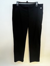 Chaps Women's Dress Pants Straight Leg Sz 12 Black 2 Pockets  Inseam 27"