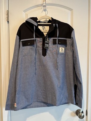 Icelantic Hooded Pullover Long Sleeve Snowboard Ski Colorado USA Men s L NWT