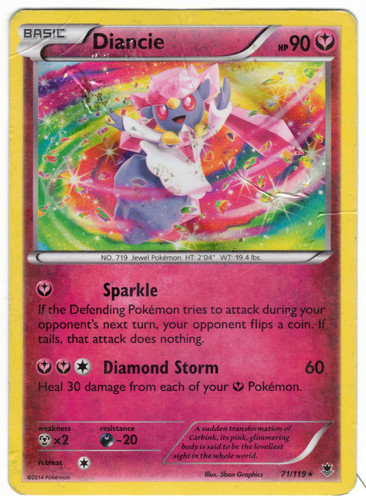 Diancie 71/119 XY - Phantom Forces Holo