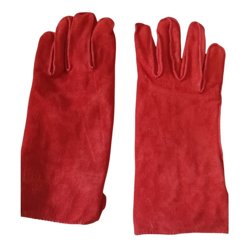 Durable Red Thinsulate Insulated Suede Gloves (Size XL)
