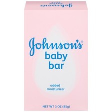 Johnson's Baby Soap Bar 3 oz Hypoallergenic Gentle Skin Cleanser with Moistur...
