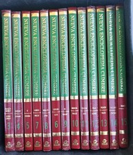 Set of 13 Nueva Enciclopedia Cumbre Hardcover books  New And Used  Read Below