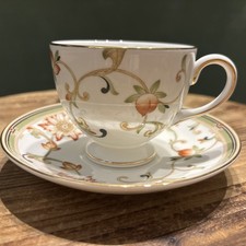 Wedgwood Oberon Footed Tea Cup & Saucer Set England Bone China