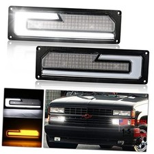 LED Turn Signal Replacement Lights with White DRL Welcome Light Compatible
