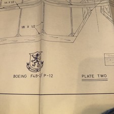 Vintage Balsa Wood Scale Model Airplane Plans Drawings Huge Lot C