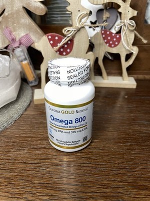 California Gold Nutrition, Omega 800, 480 mg EPA, 320 mg DHA 30 Stück